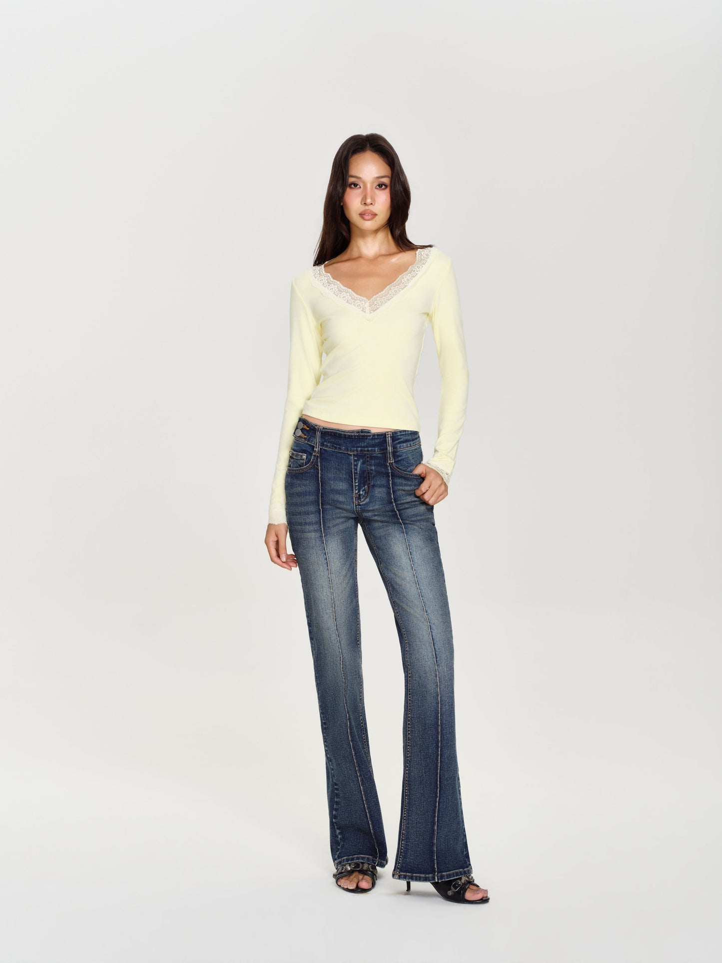 Yellow Naomi Long Sleeve Top