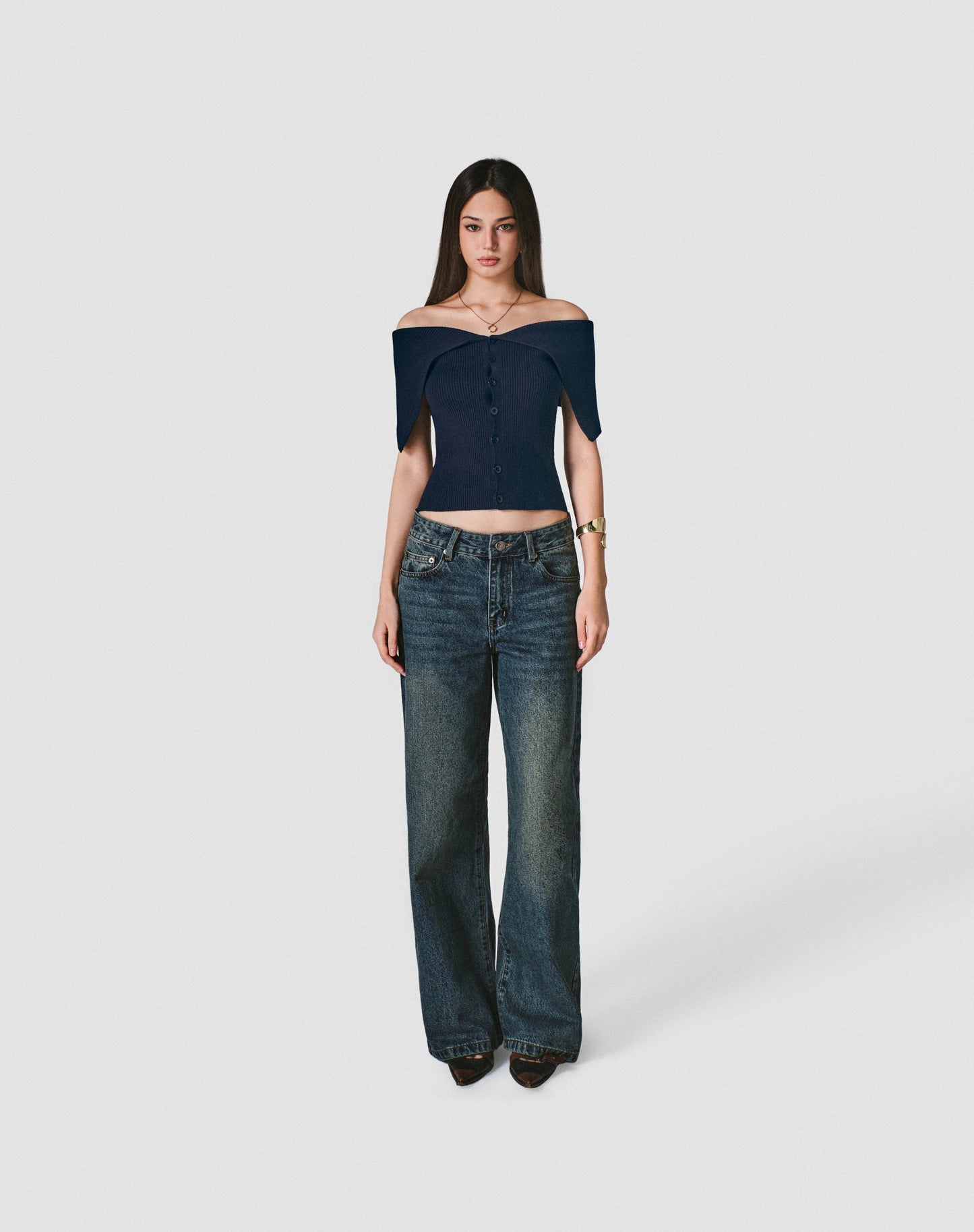 Blue Taylor Top