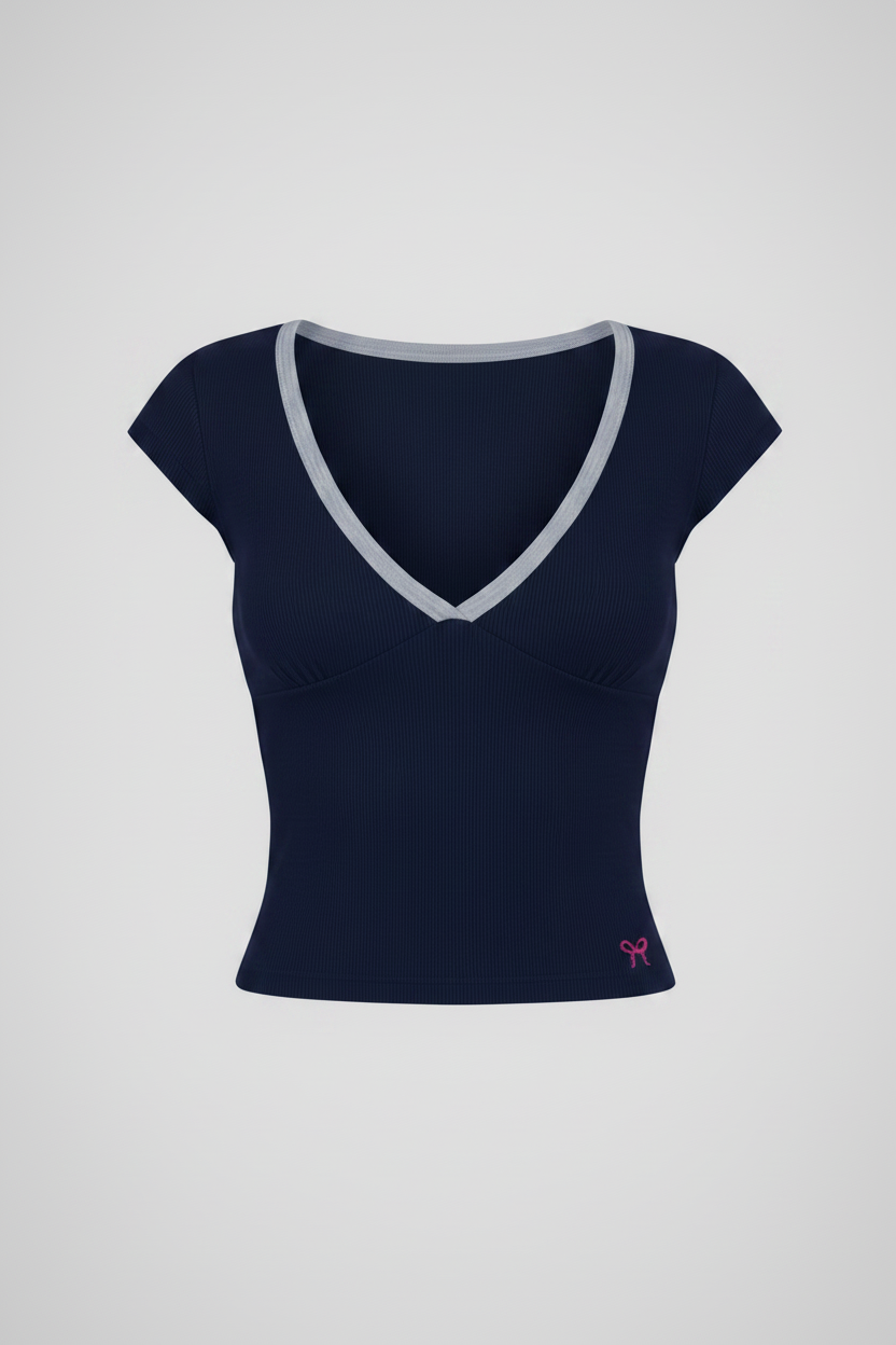 Dark Blue Tyra Top [PRE-ORDER]