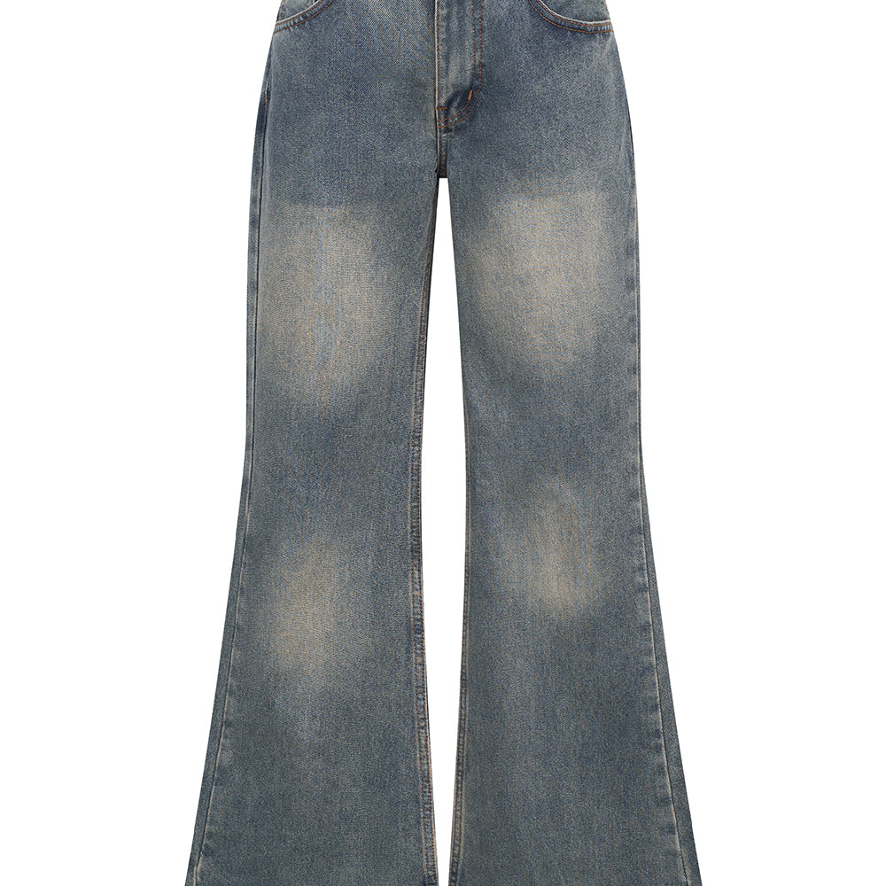 
                      
                        Blue Wash Flare Jeans
                      
                    