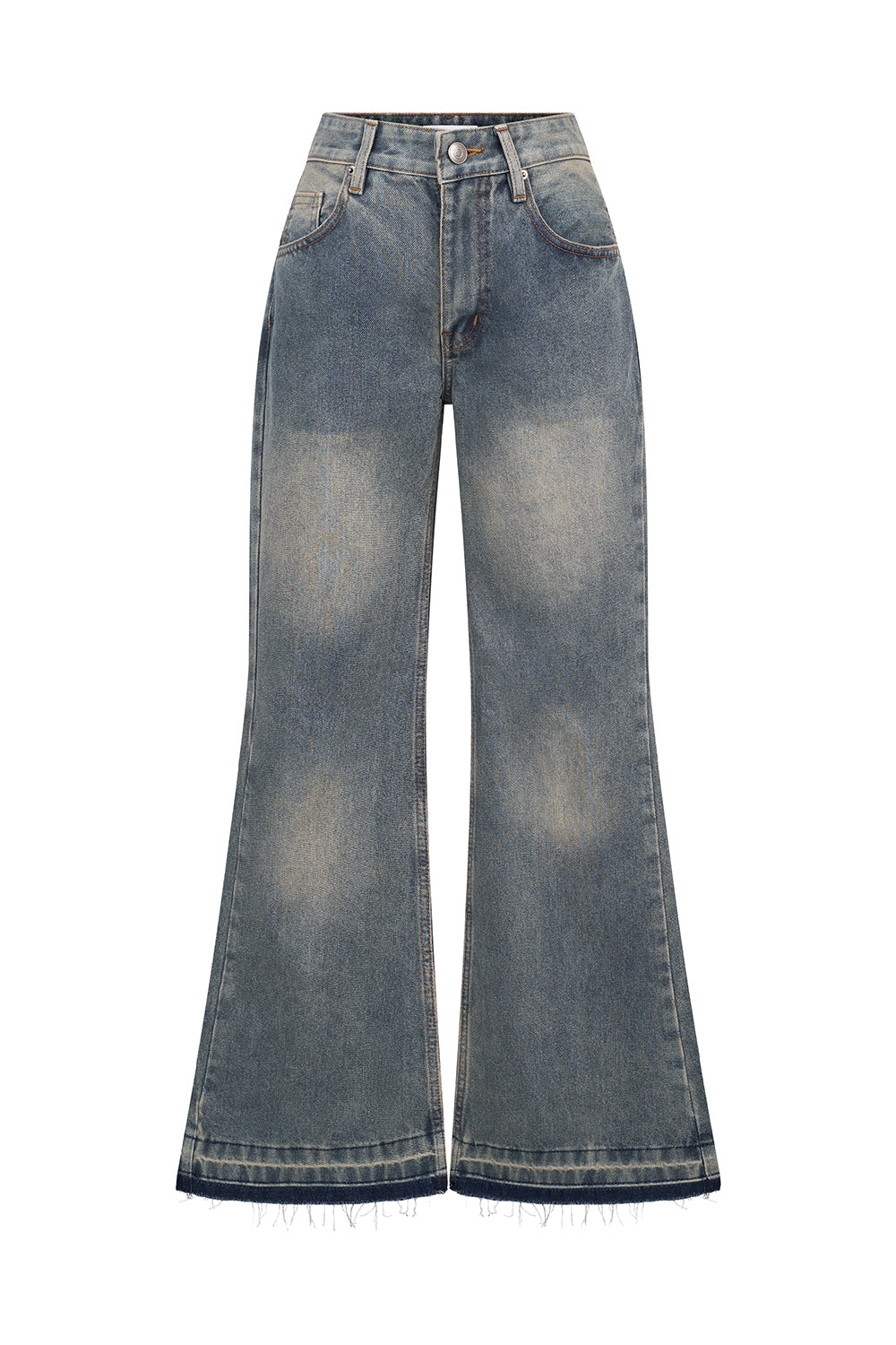Blue Wash Flare Jeans